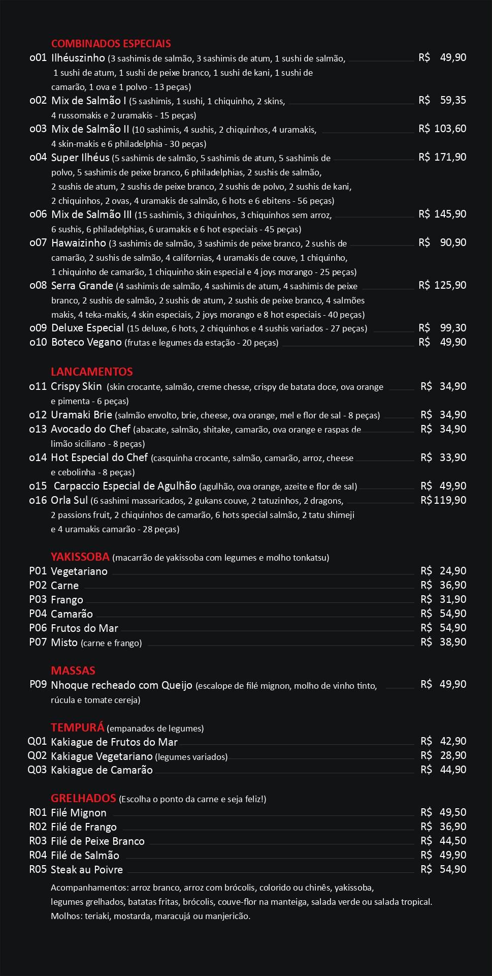 Boteco Sushi - Restaurante e Delivery cardápio