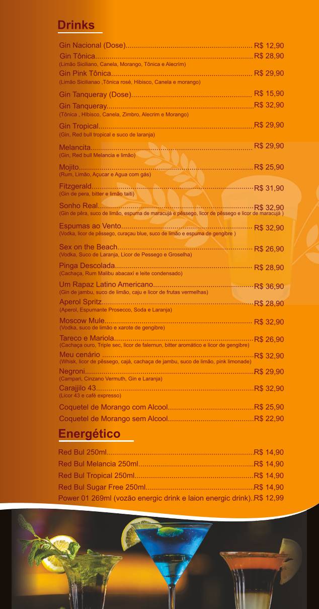 Boteco do Ciço cardápio