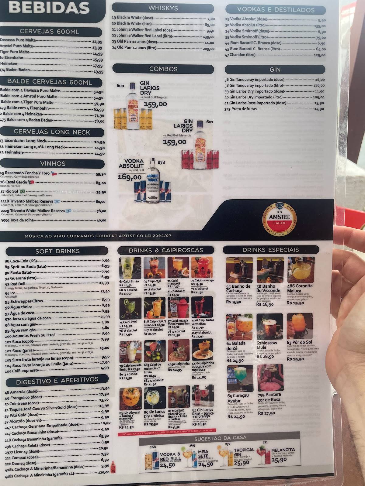 Seu Zé Madalena cardápio