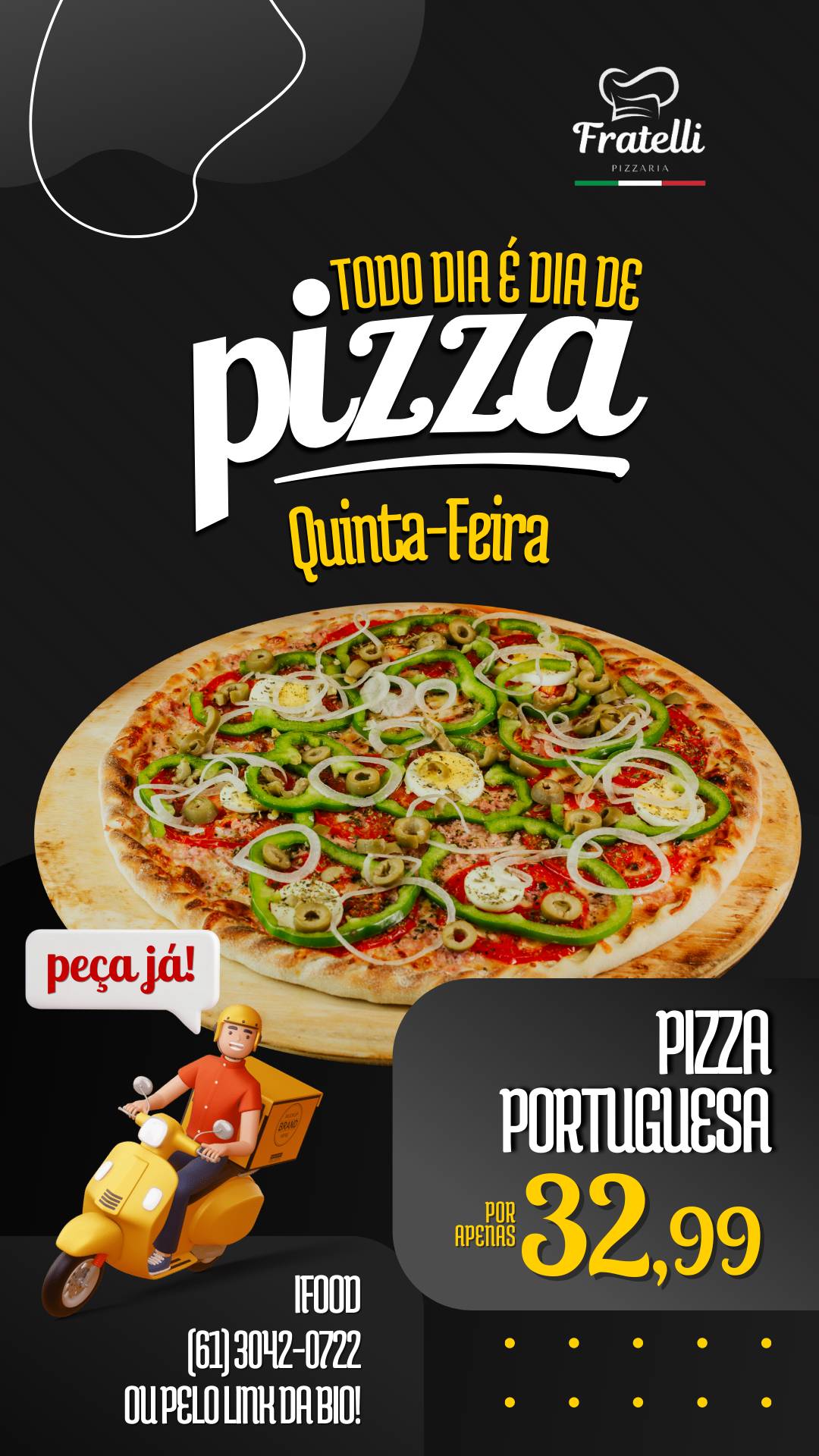 Fratelli Pizzaria cardápio