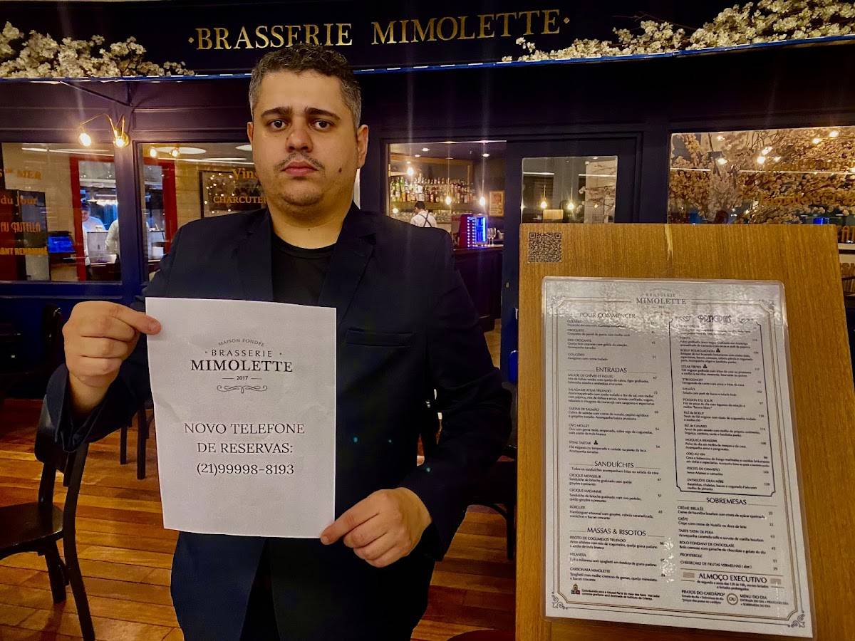 Brasserie Mimolette cardápio