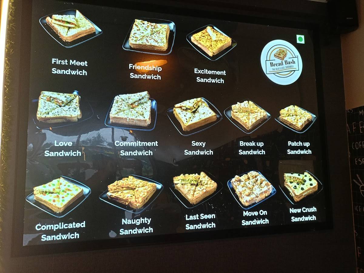 Bread Bash Cafe menu