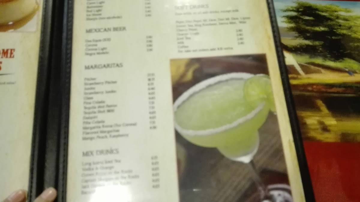 Menu at El Rincon Méxican Restaurant, Bridgeport