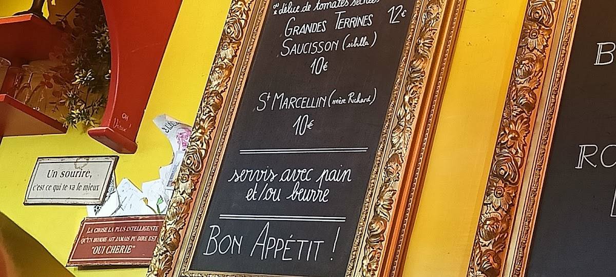 Menu de Broc'Bar