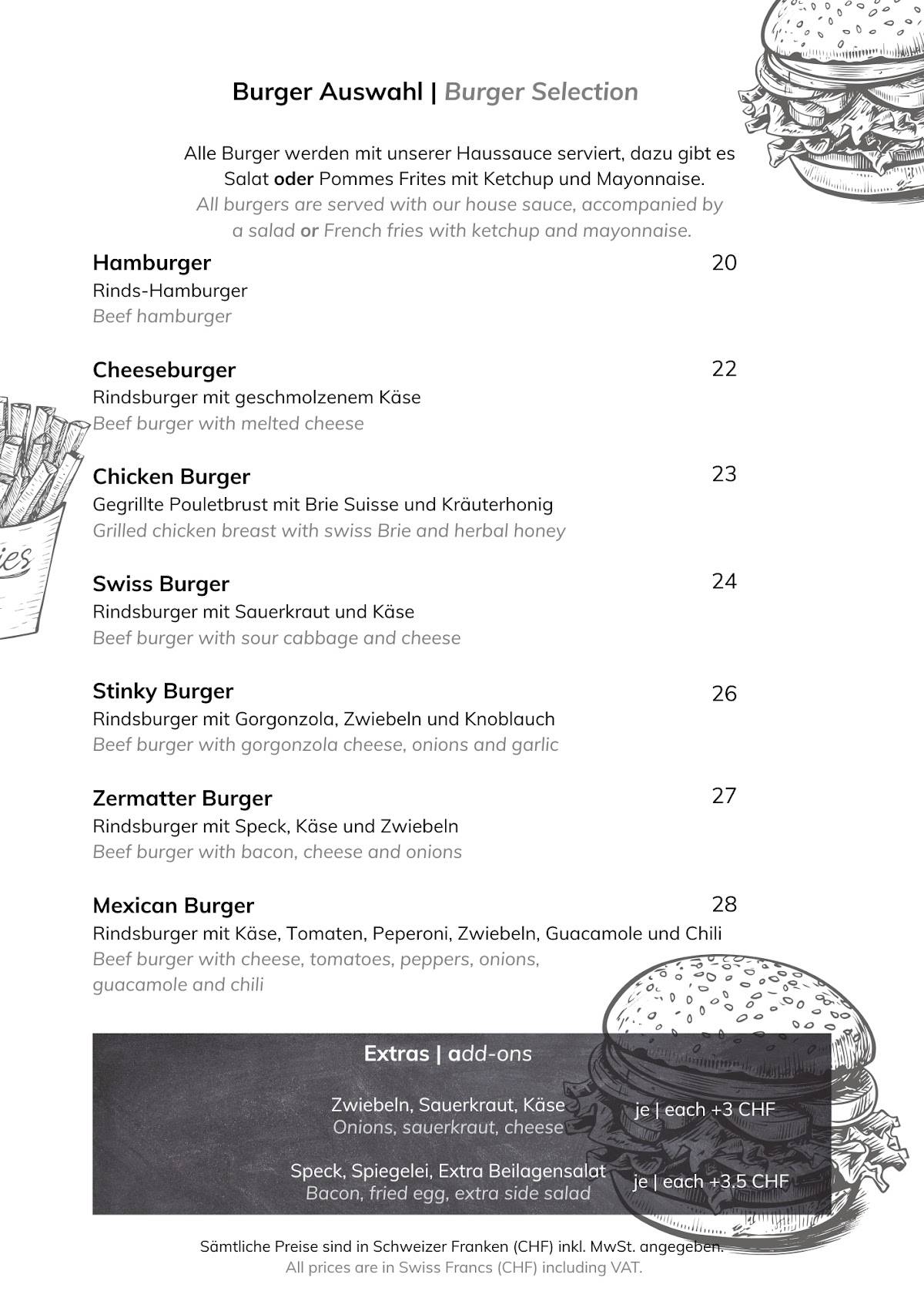 Menu di Brown Cow Pub 