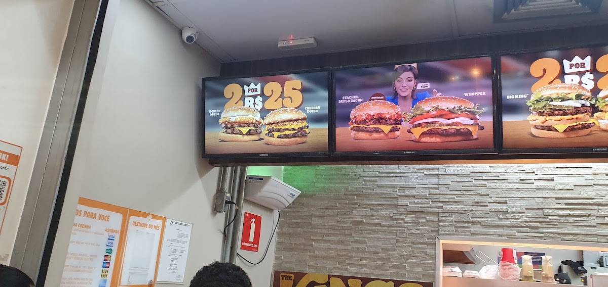 Burger King cardápio