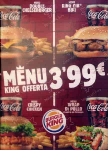 Menu di King Kebab Milano 
