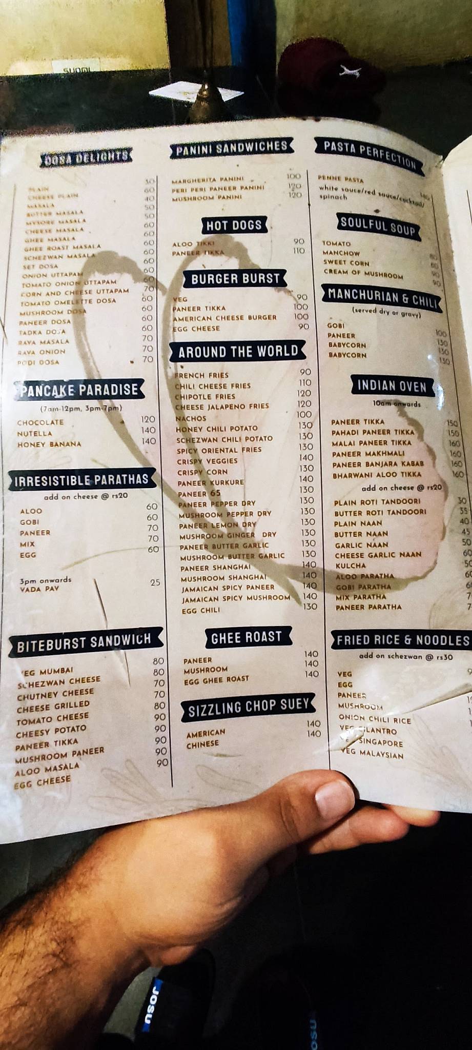 Butterfly Cafe menu