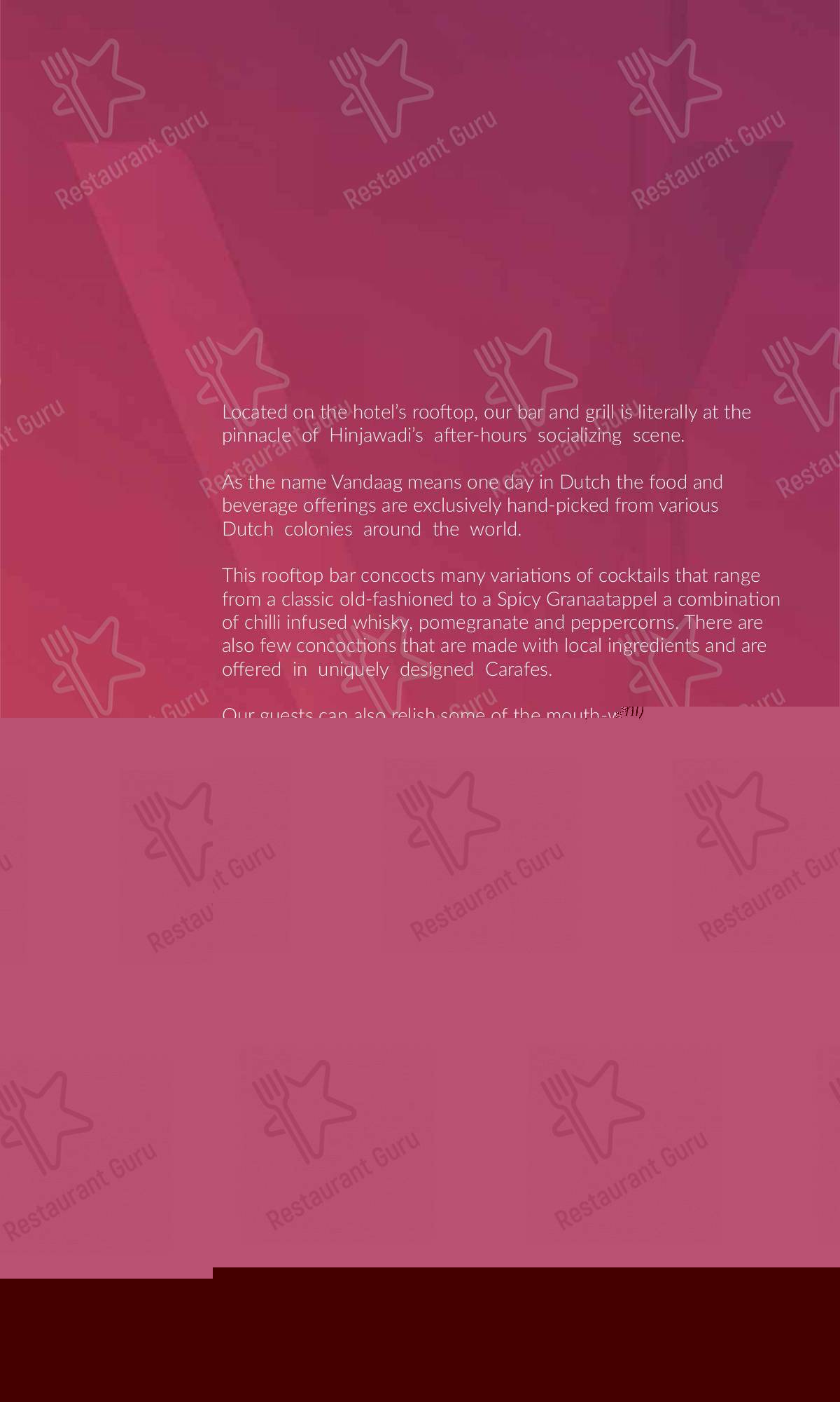 Menu for Buzz in Pune