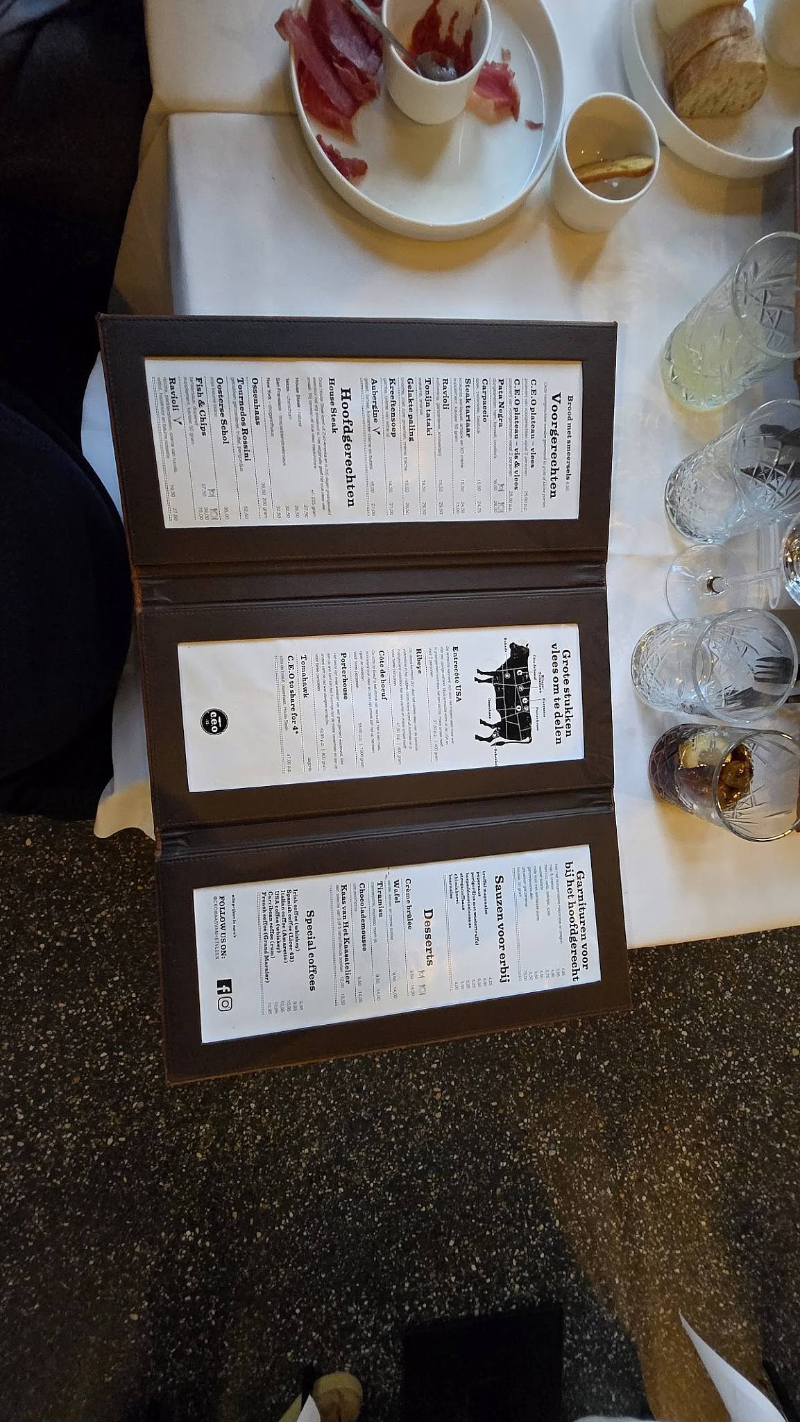 Menu de C.E.O Baas van het Vlees