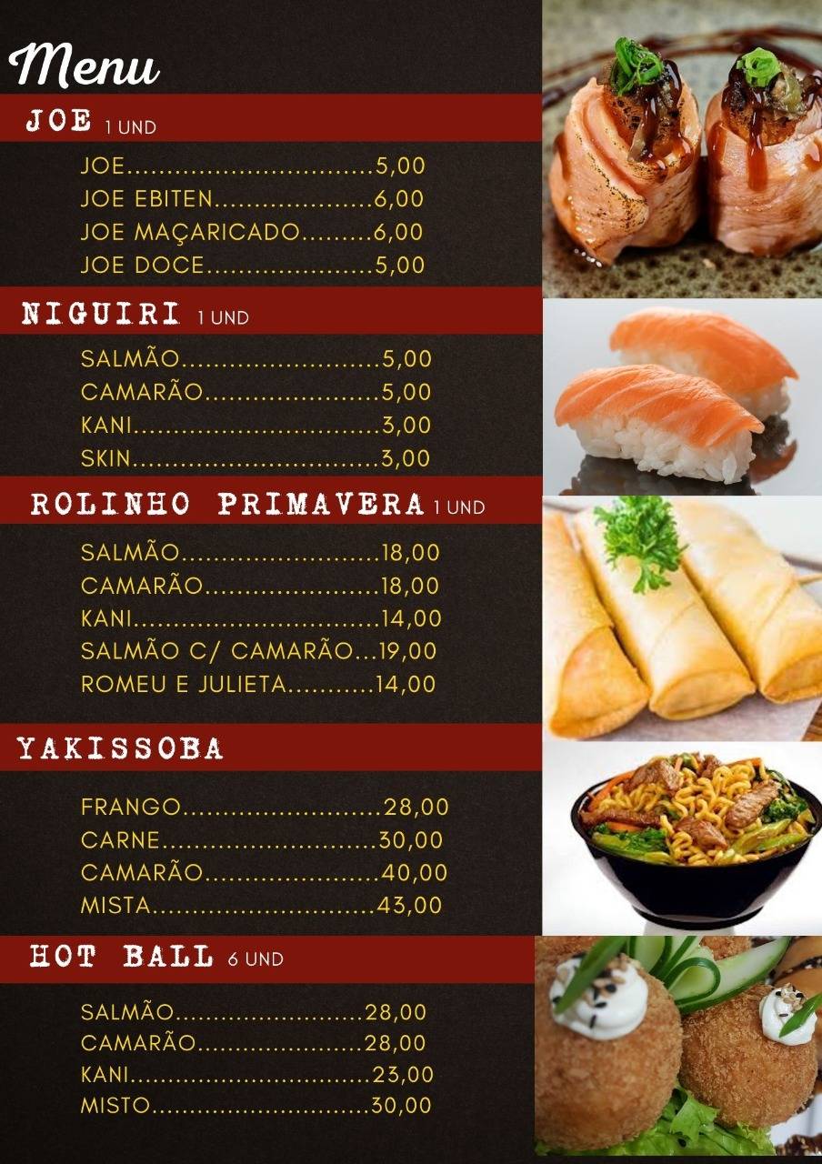 Cê qué Sushi ? cardápio