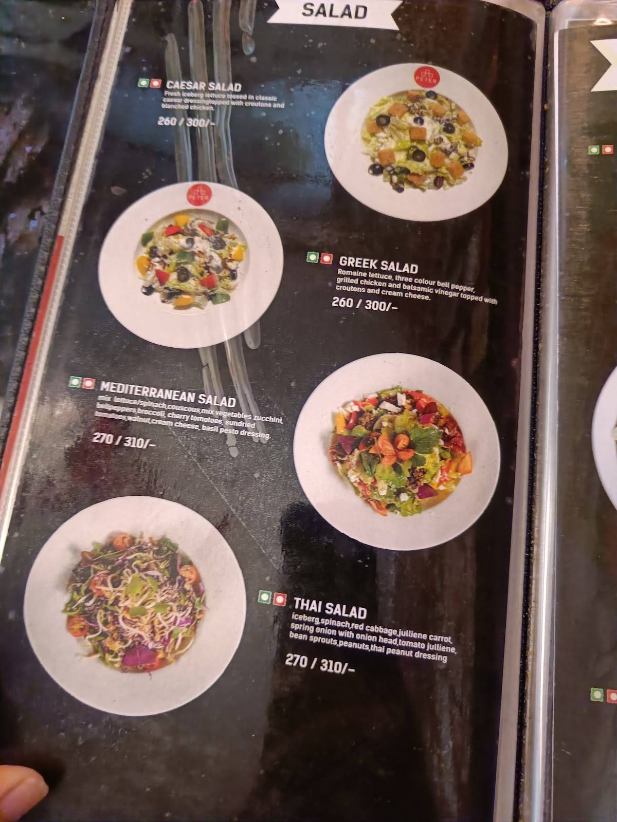 CAFE PETER - Kharadi menu