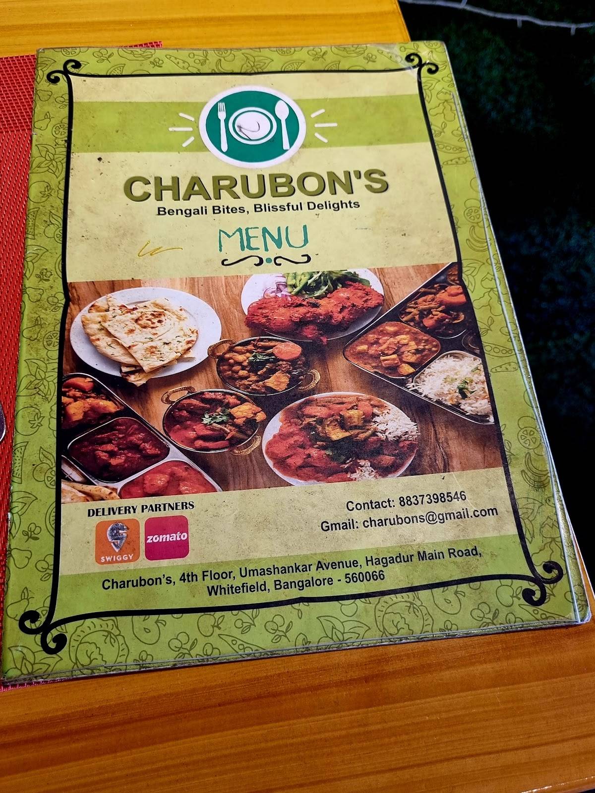 CHARUBON’s menu