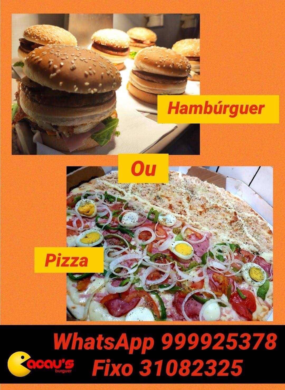 Cacaus Burguer cardápio