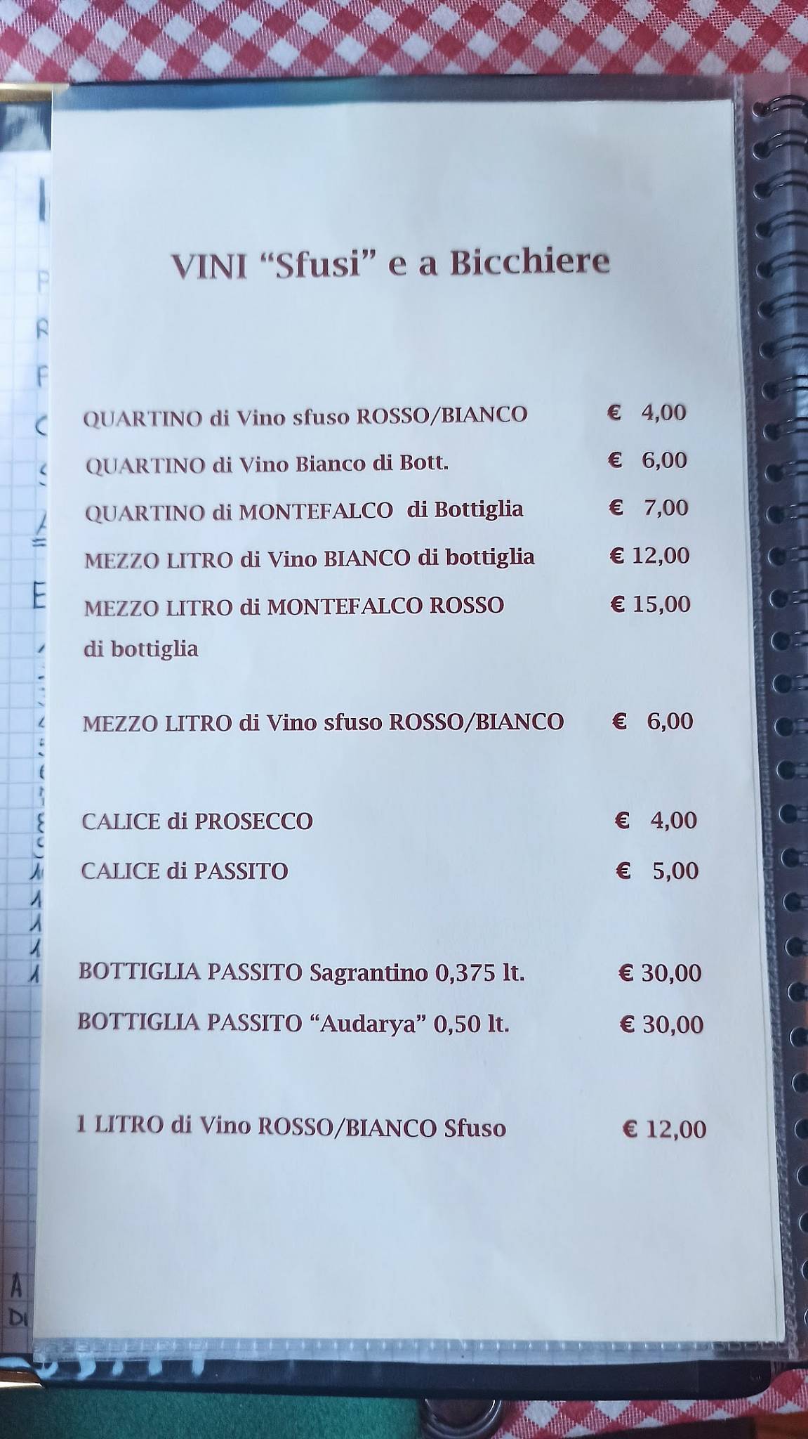 Menu di Caciosteria Umbra e… 