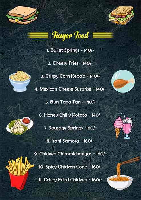 Cafe 7 ATE 9 menu