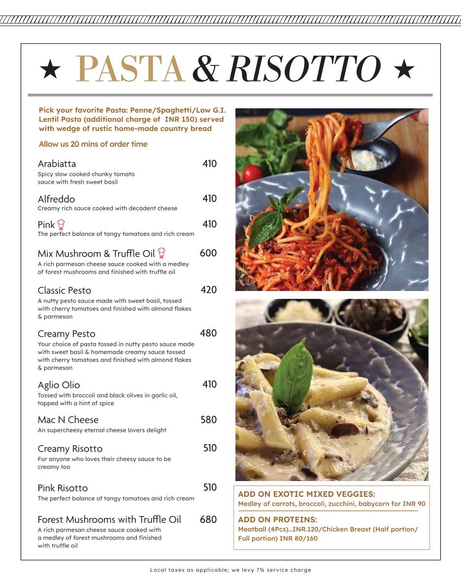 August Cafe menu