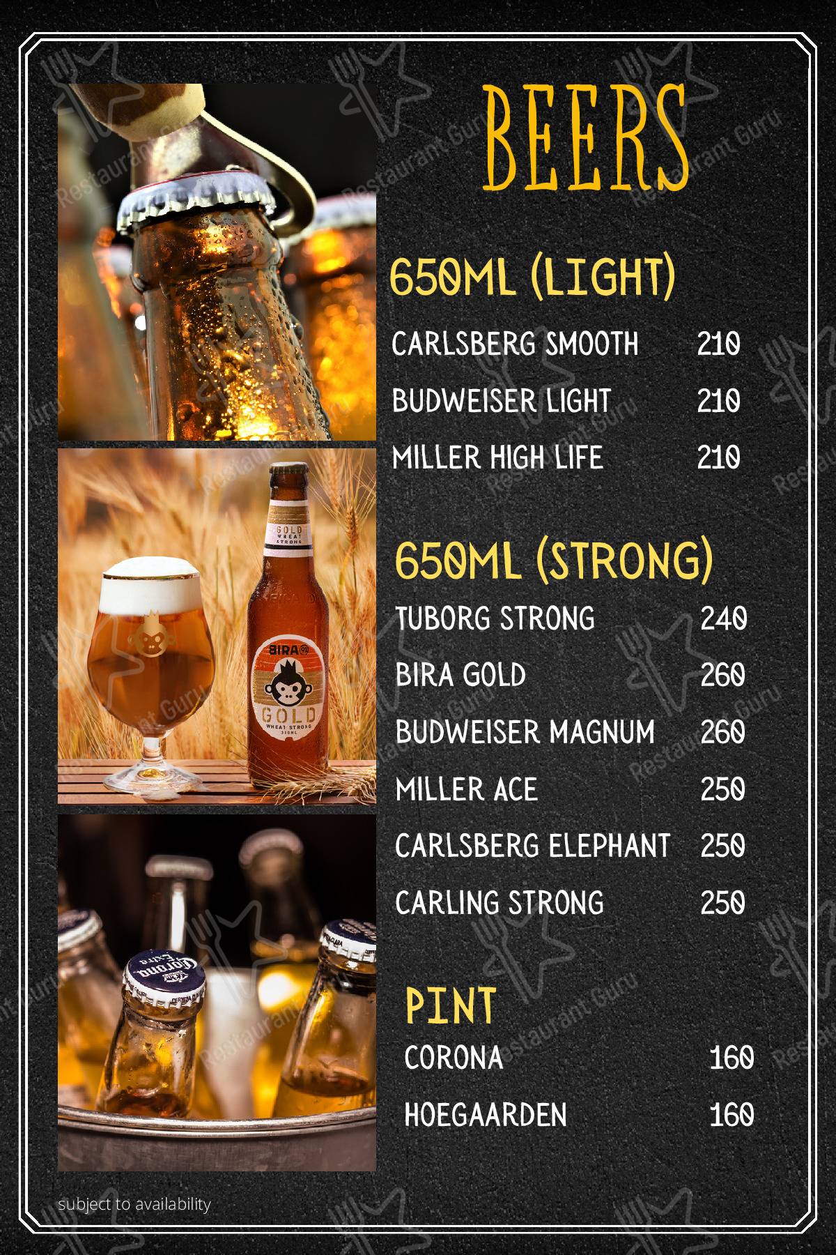 Cafe On the Rocks Pithoragarh menu