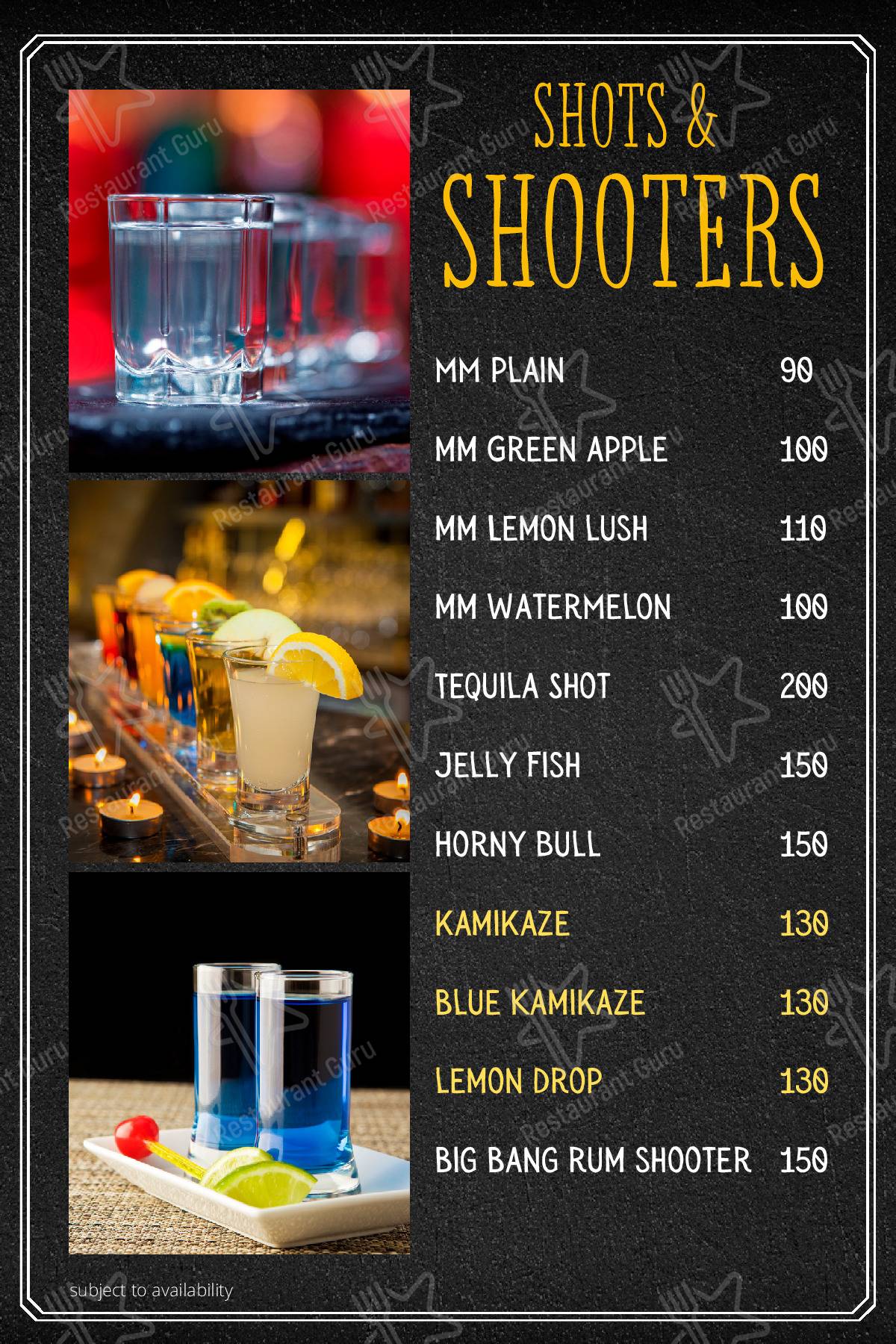 Cafe On the Rocks Pithoragarh menu