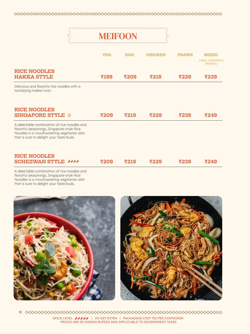 Cafe Calcutta Classic menu