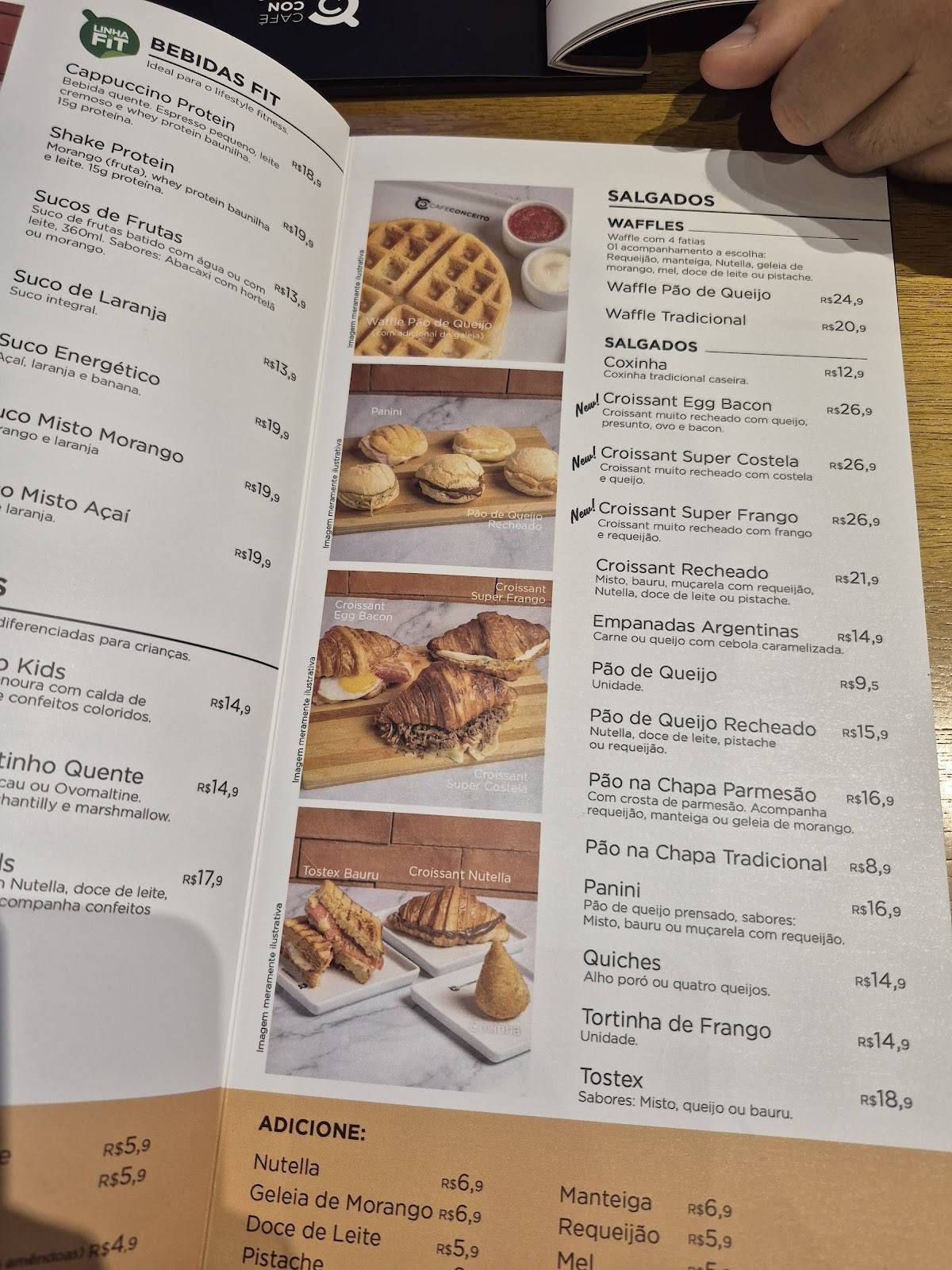 Café Conceito Ribeirão Preto cardápio
