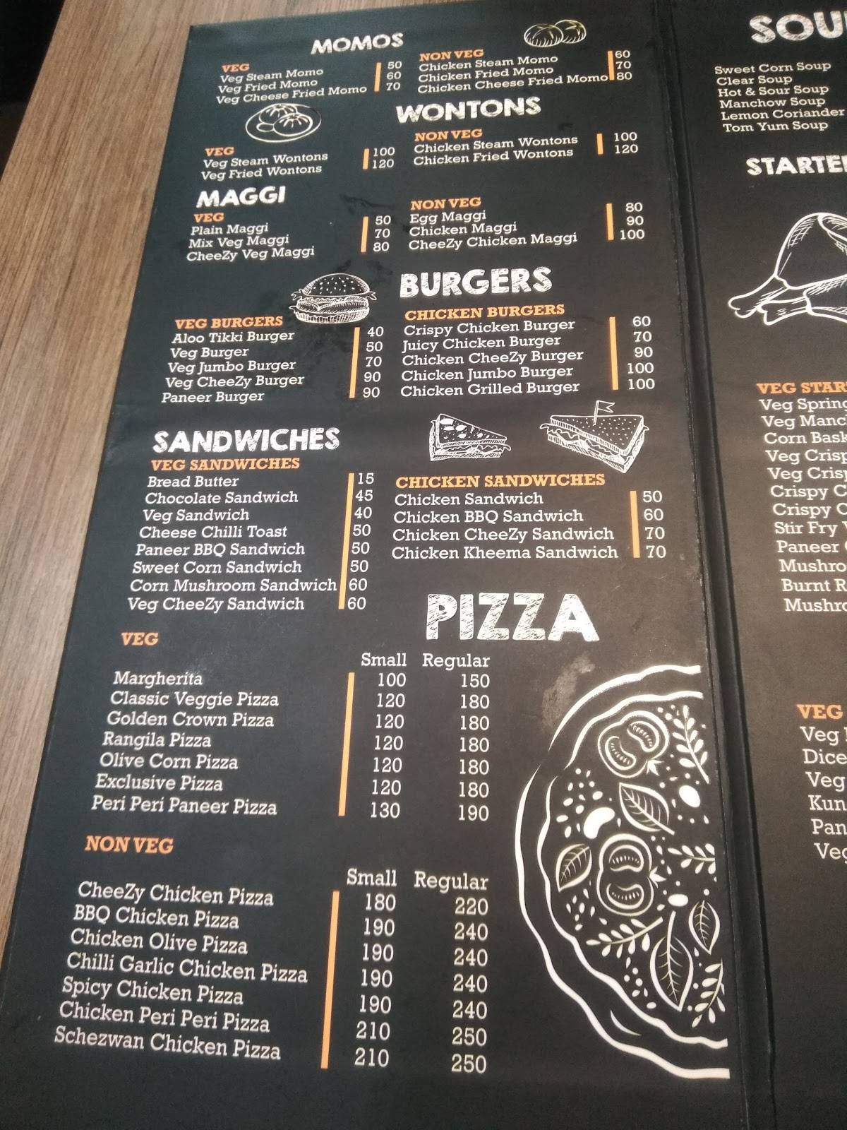 Cafe CrunChiz menu