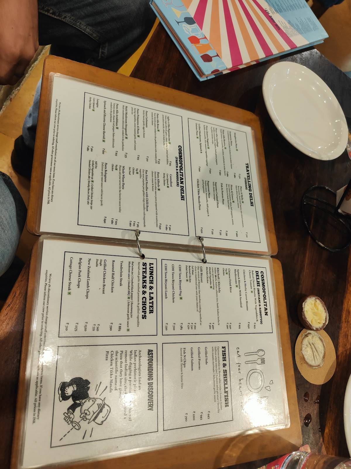 Cafe Delhi Heights menu