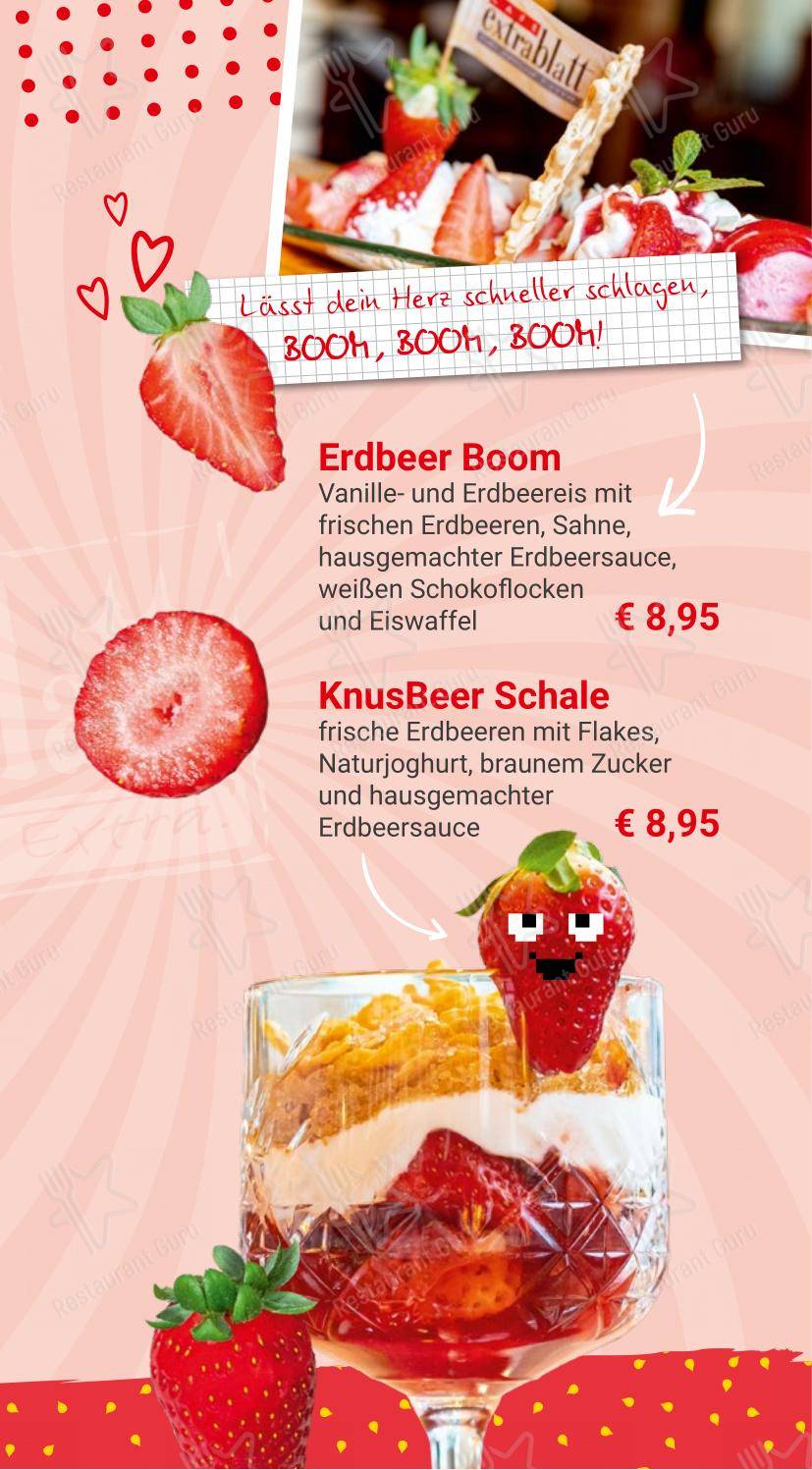 Menu pour Cafe Extrablatt Köln Eigelstein - Коктейльная карта