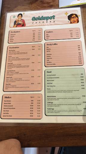Cafe Goldspot menu