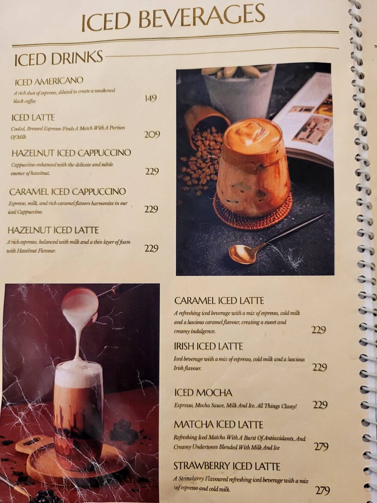 Kairos India menu