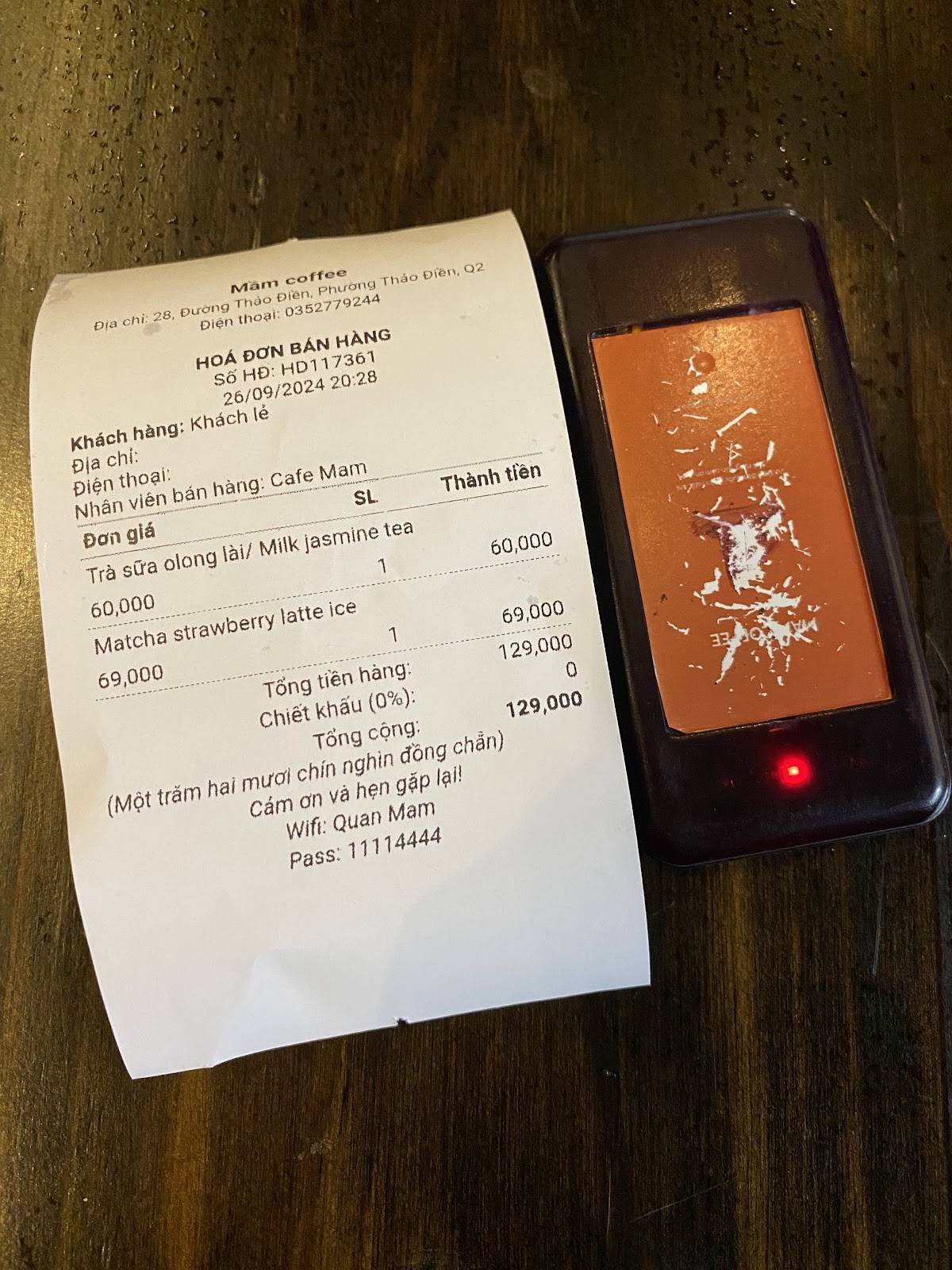 Menu at Mầm Coffee cafe, Ho Chi Minh City, 28 Đ. Thảo Điền