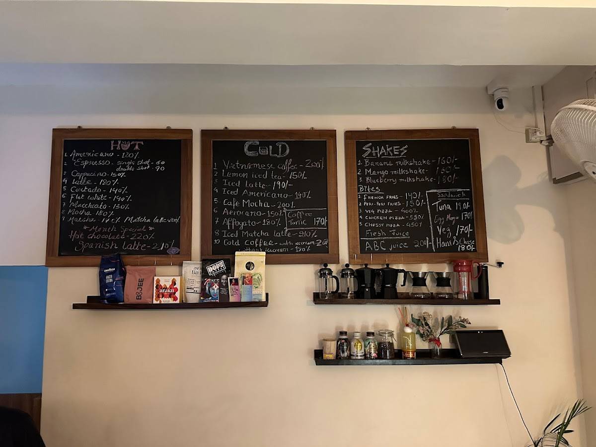 Cafe Origin menu