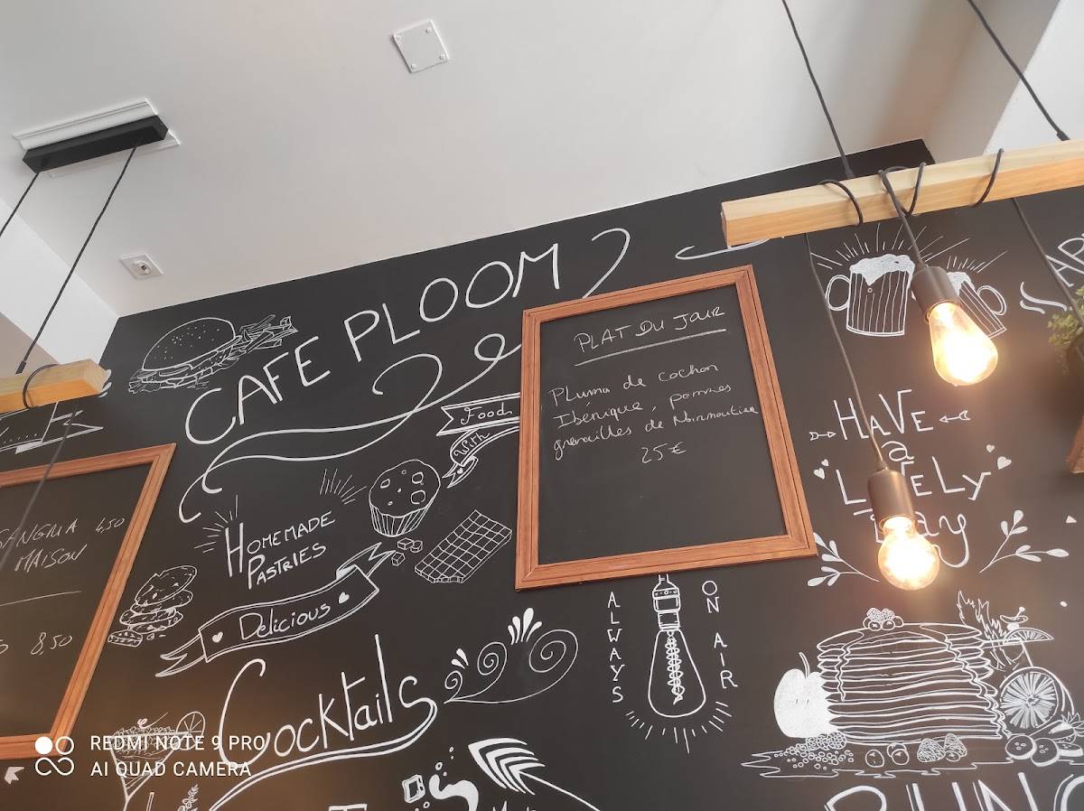 Menu au Café Ploom, Le Pouliguen