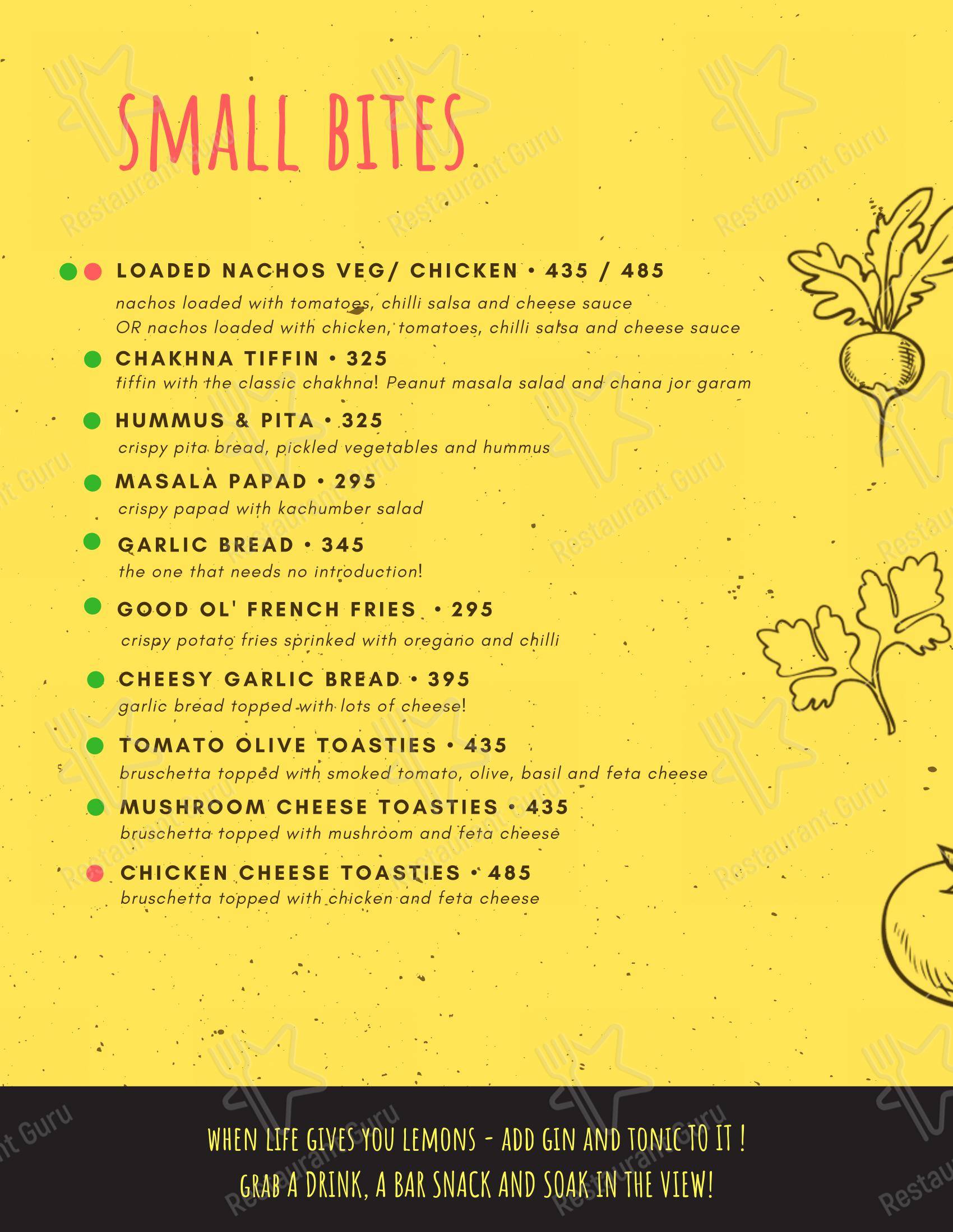 Menu for the Cafe Simla Times : Cafe, Biergarten & Bar on the Mall Road Shimla ( Awarded Most Instagrammable Cafe of Himachal) cafe