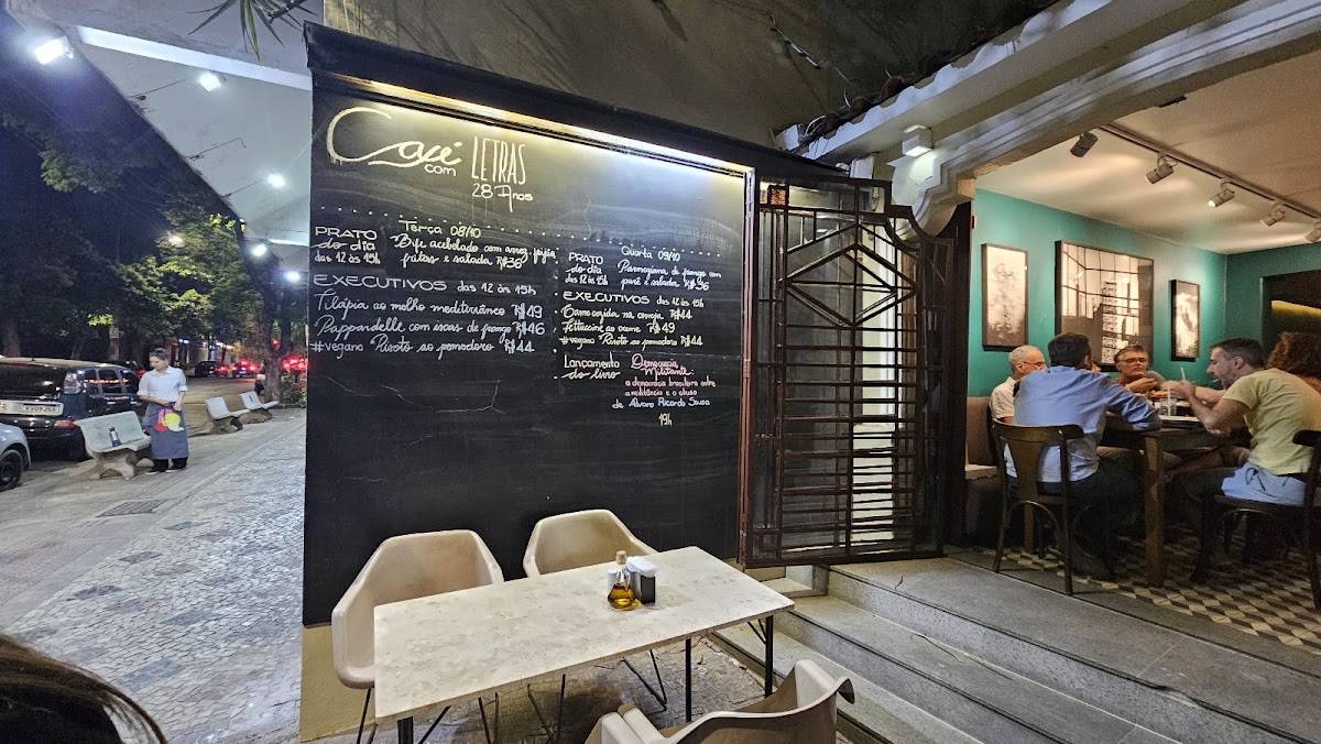 Café Com Letras cardápio