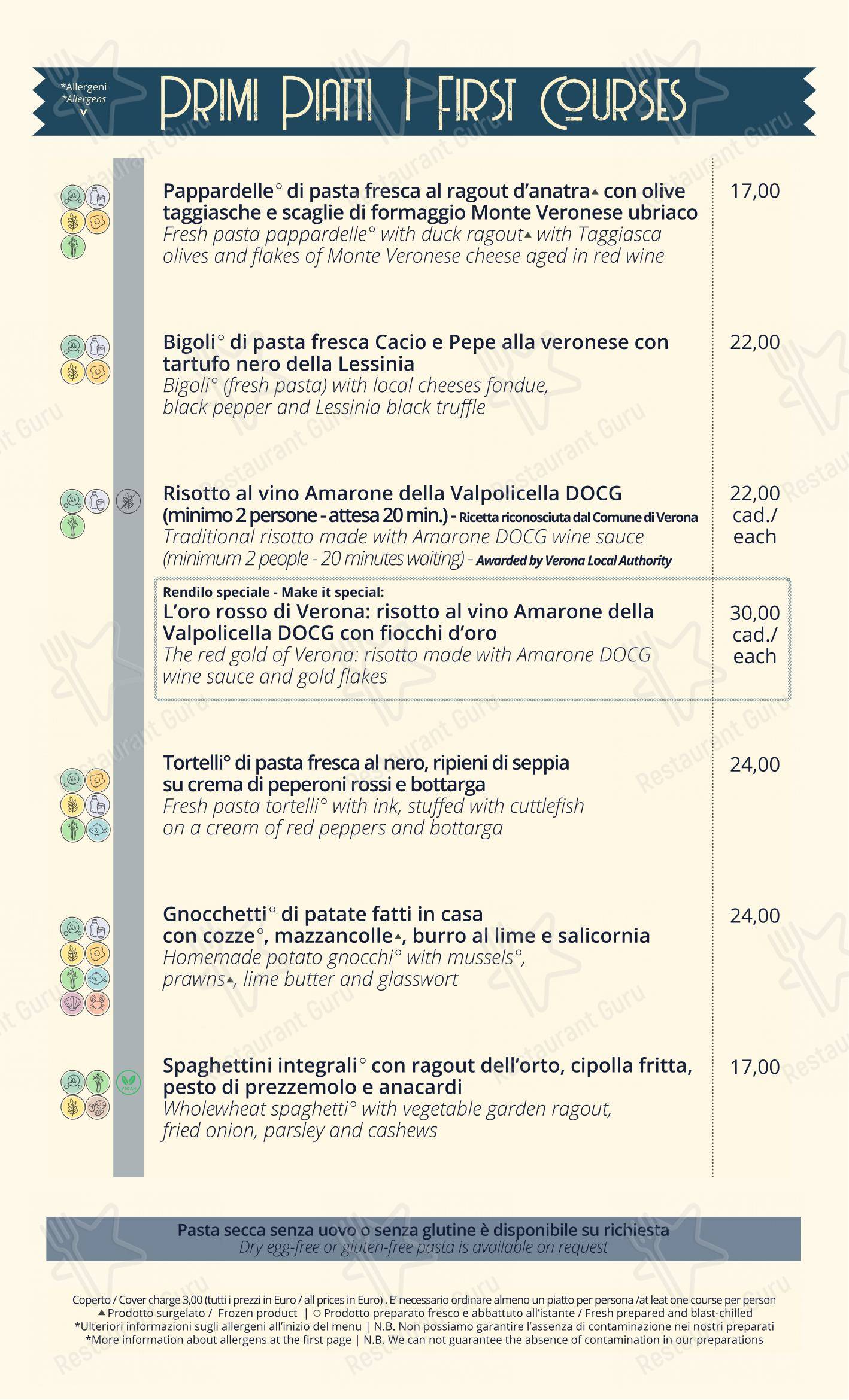 Menu di Caffè Monte Baldo - Menu
