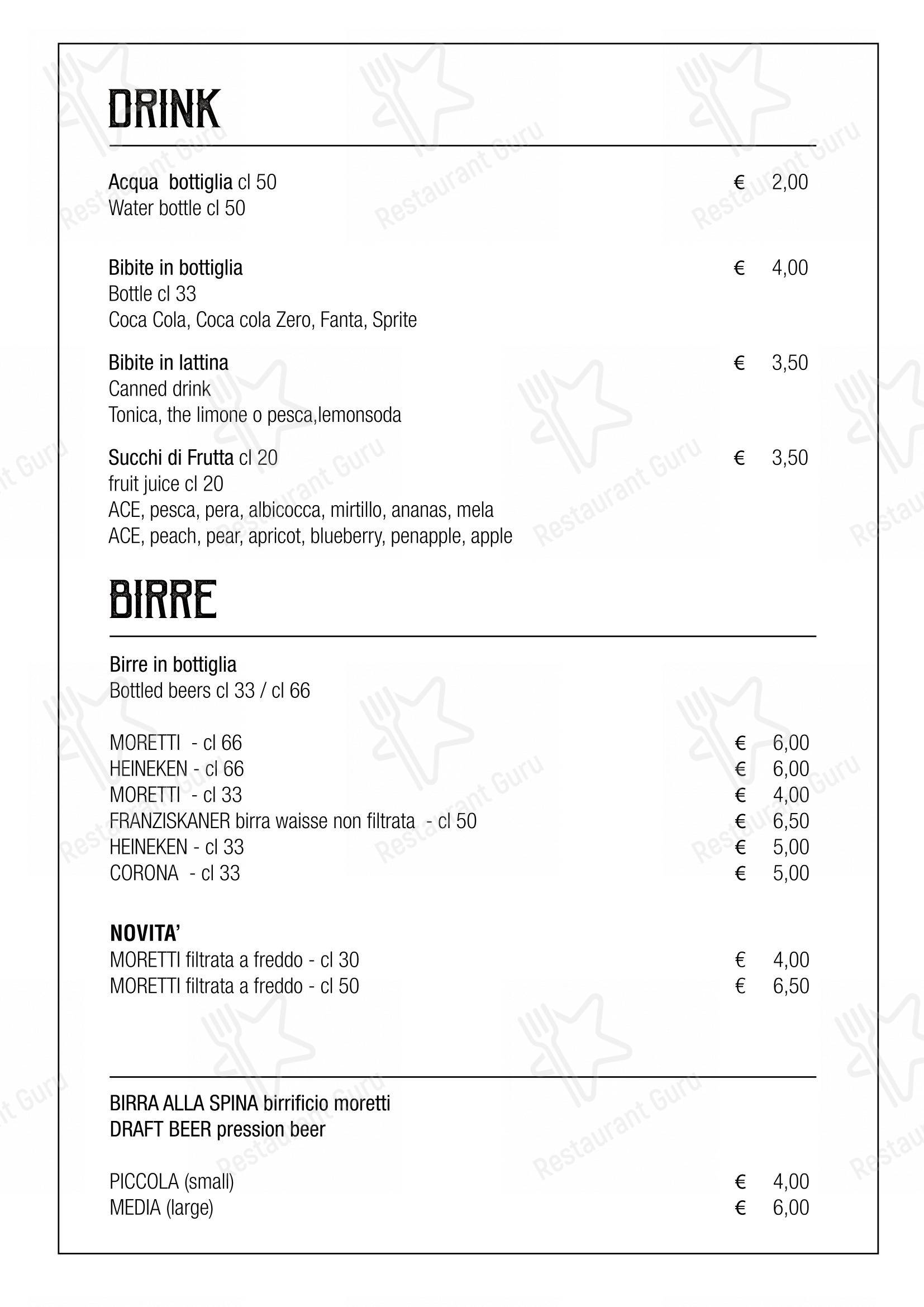 Menu pour Caffè-Restaurant Il Maggiore Riomaggiore pub et bar