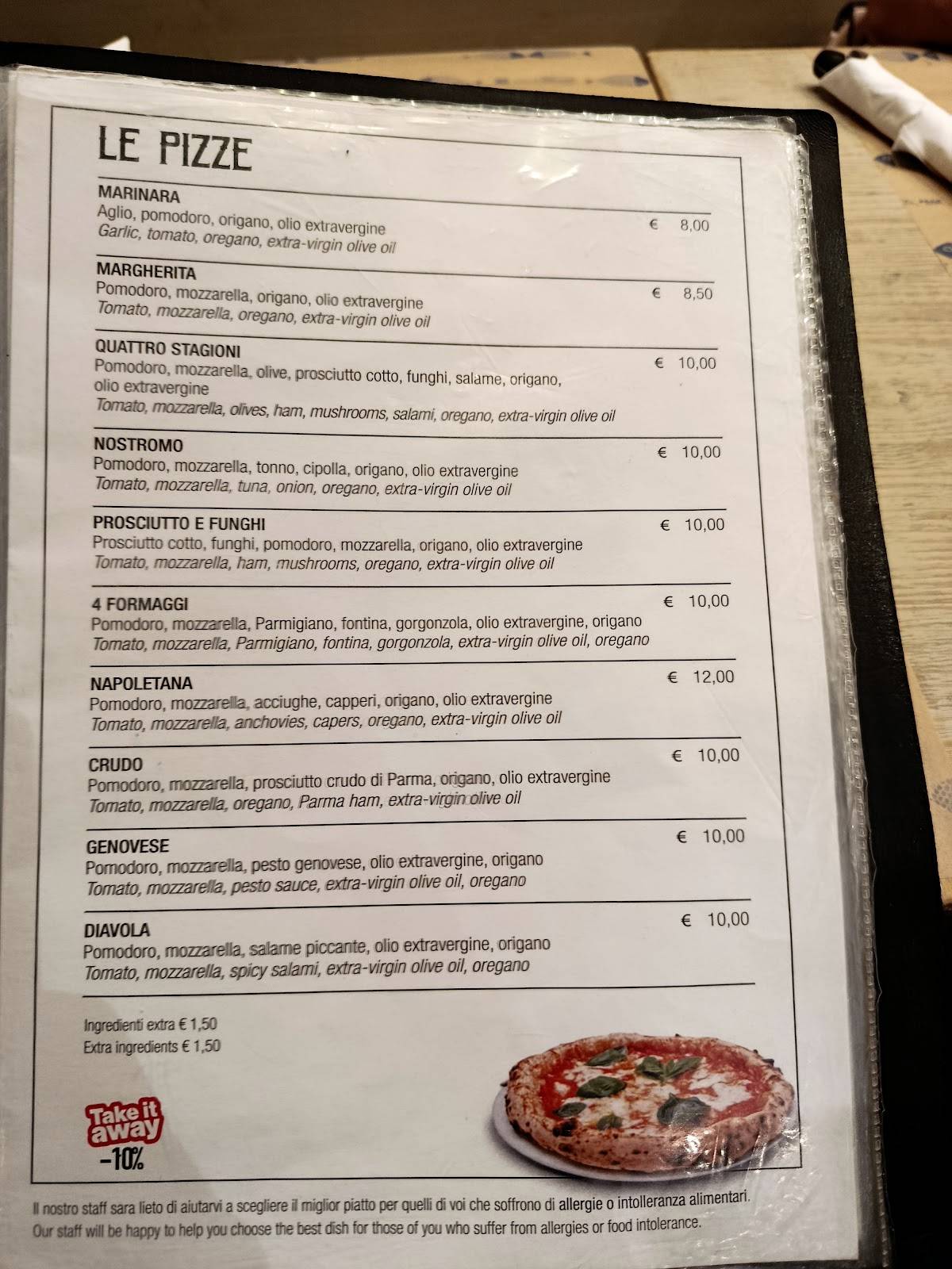 Menu de Caffè-Restaurant Il Maggiore Riomaggiore