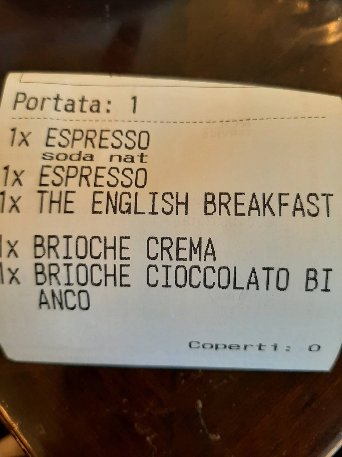 Menu di Caffè Roma Portogruaro 