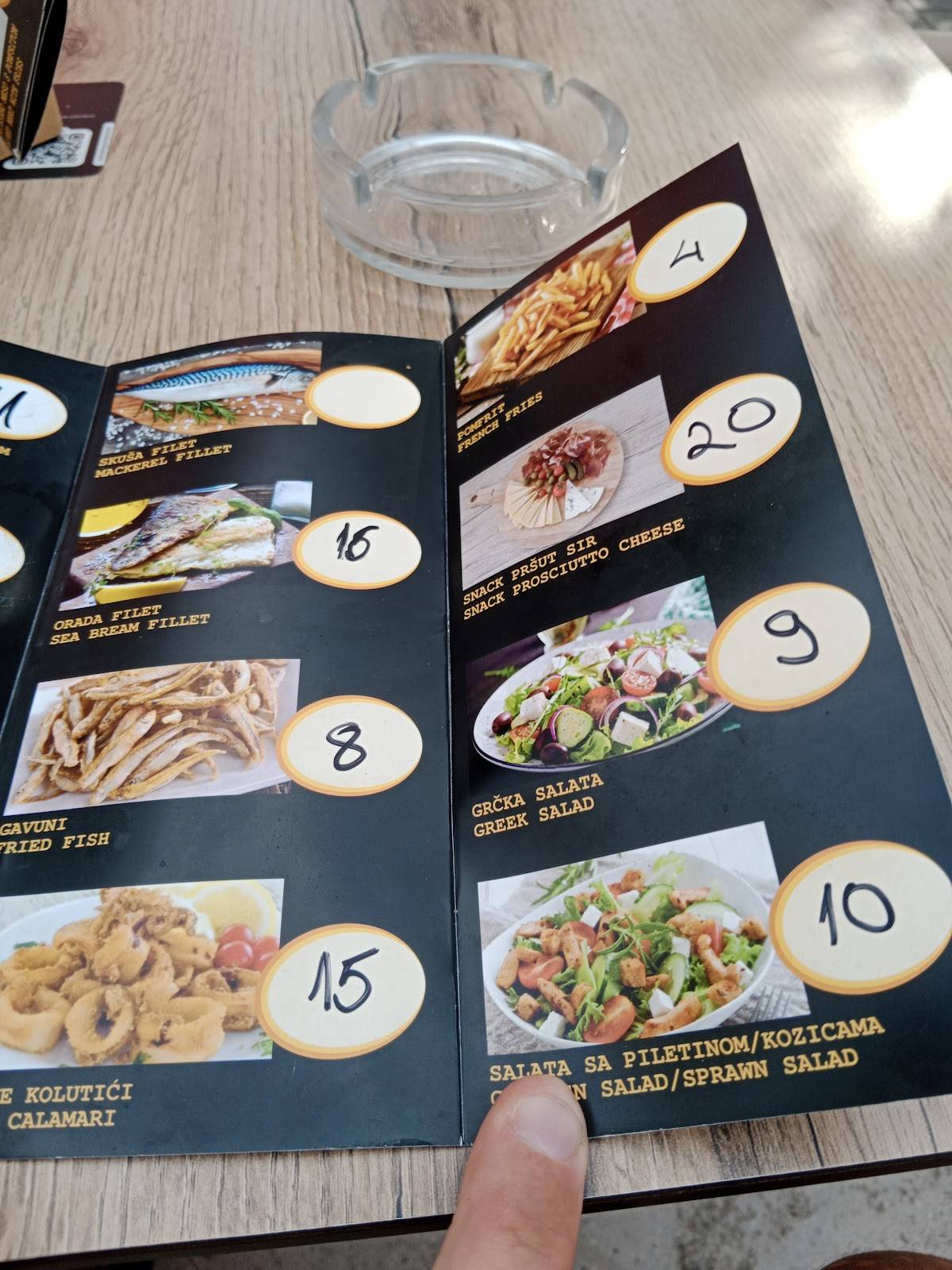 Menu di Caffe bar Cuga 
