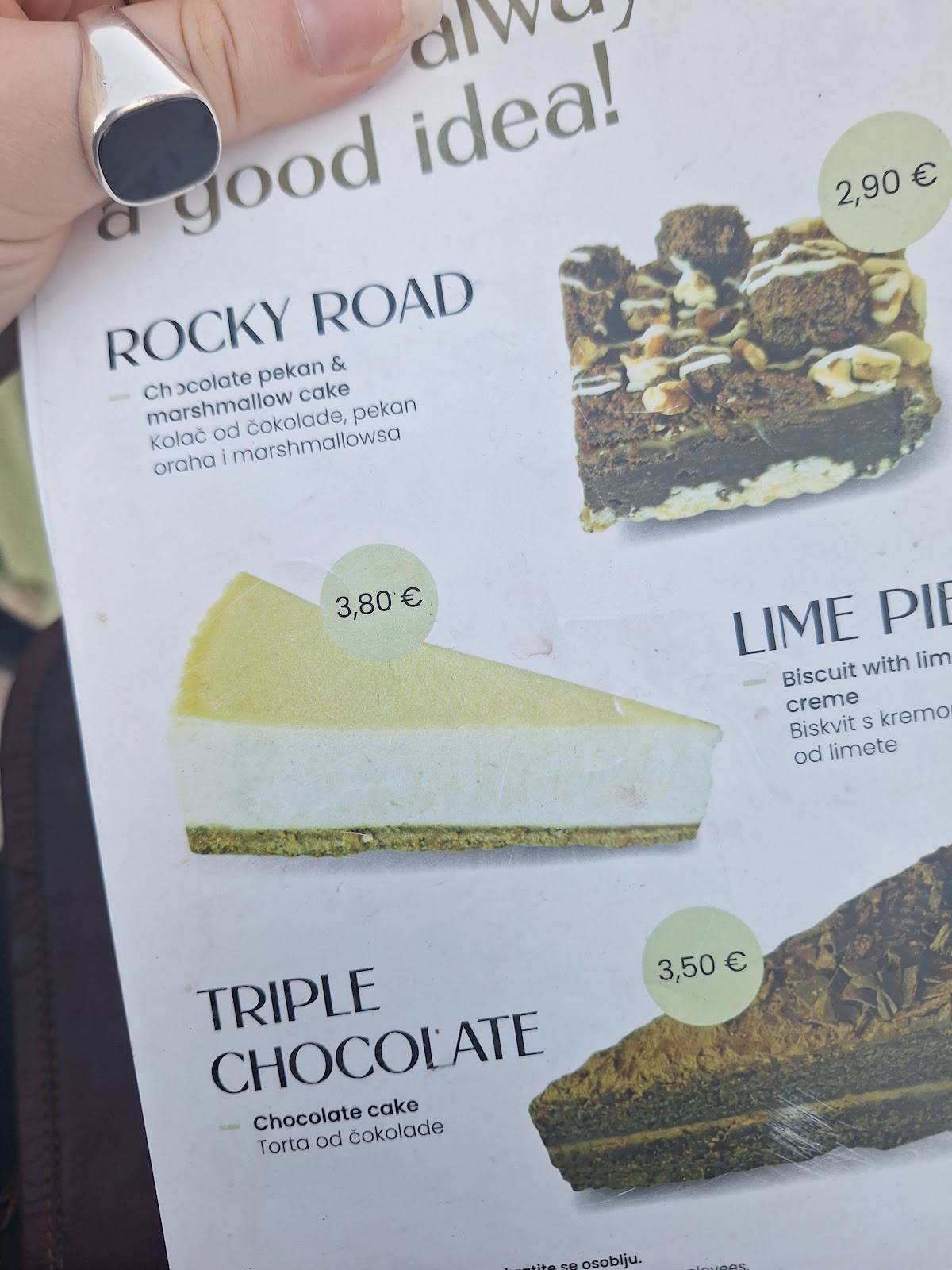 Menu di Callegro Café Bar 