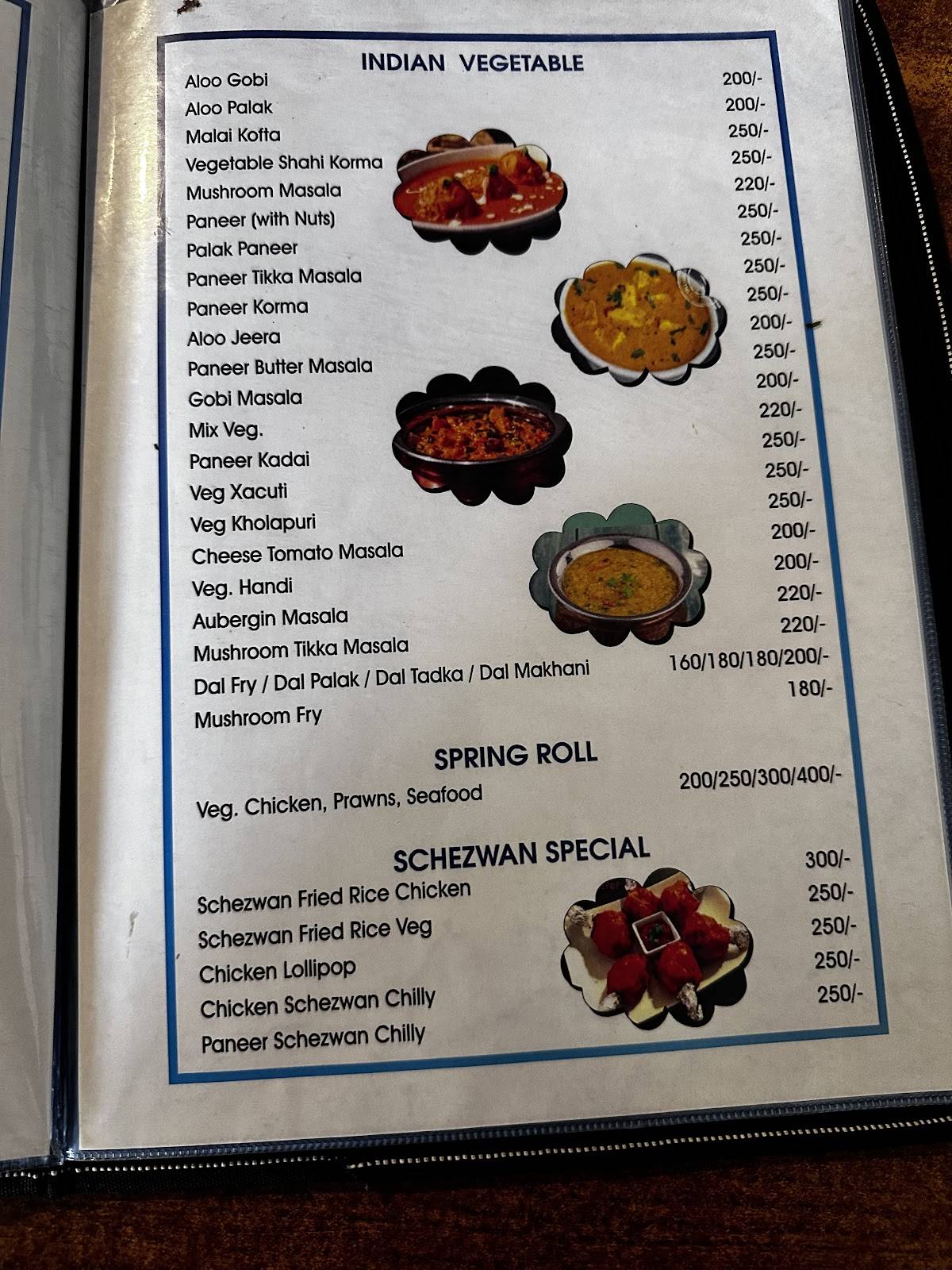 Fisherman's Local Bar & Restaurant menu