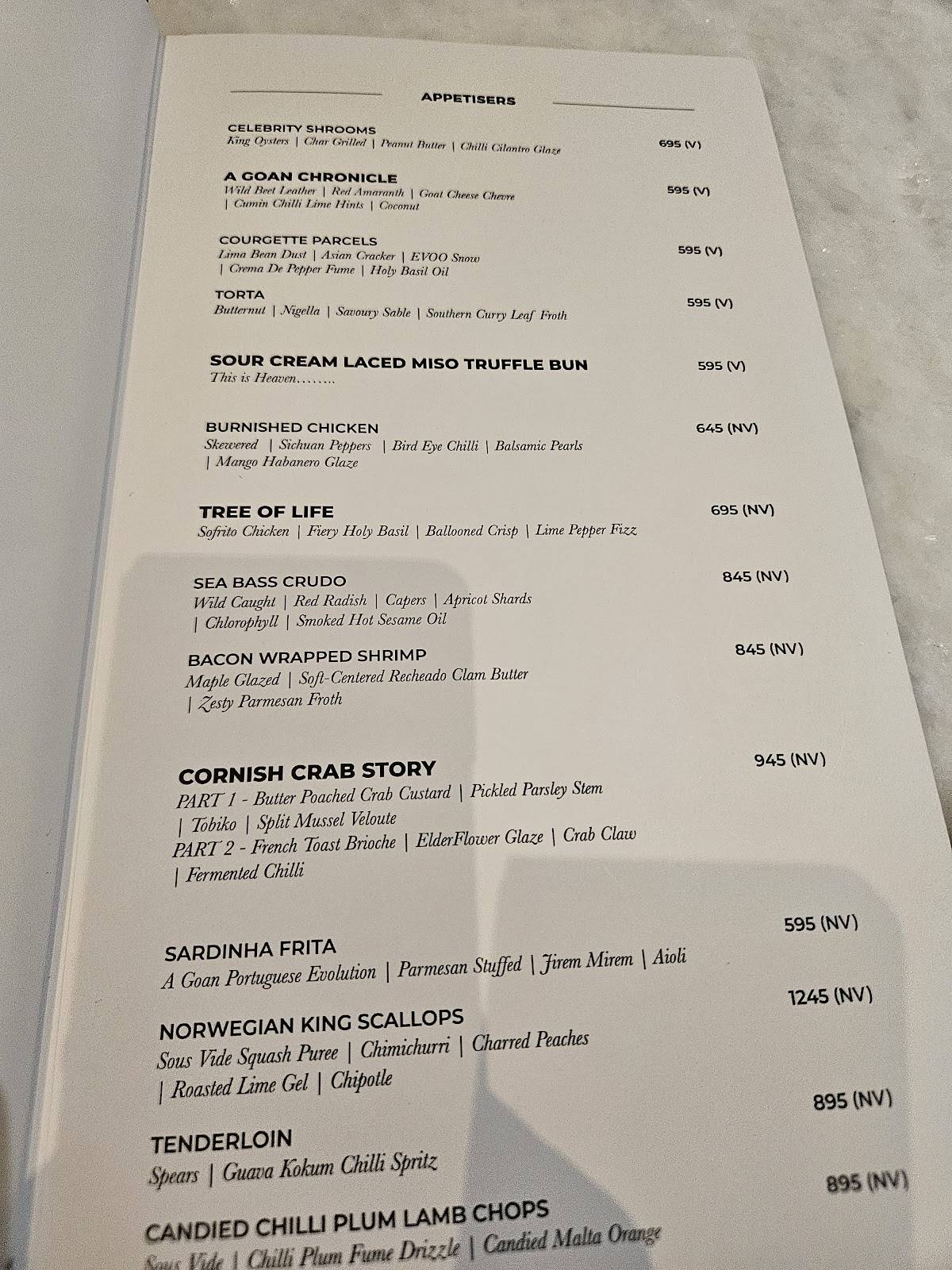 White Plate by Chef Jason menu