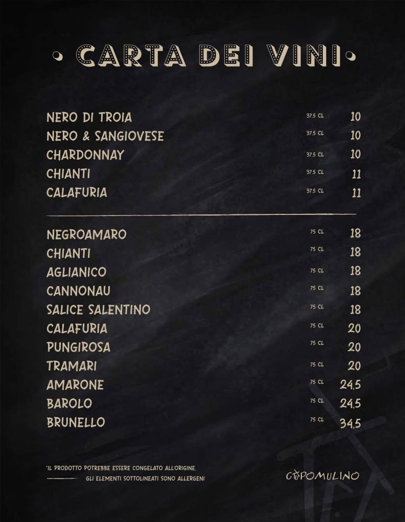 Menu di Capomulino 
