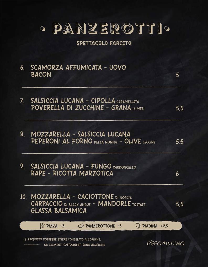 Menu di Capomulino 