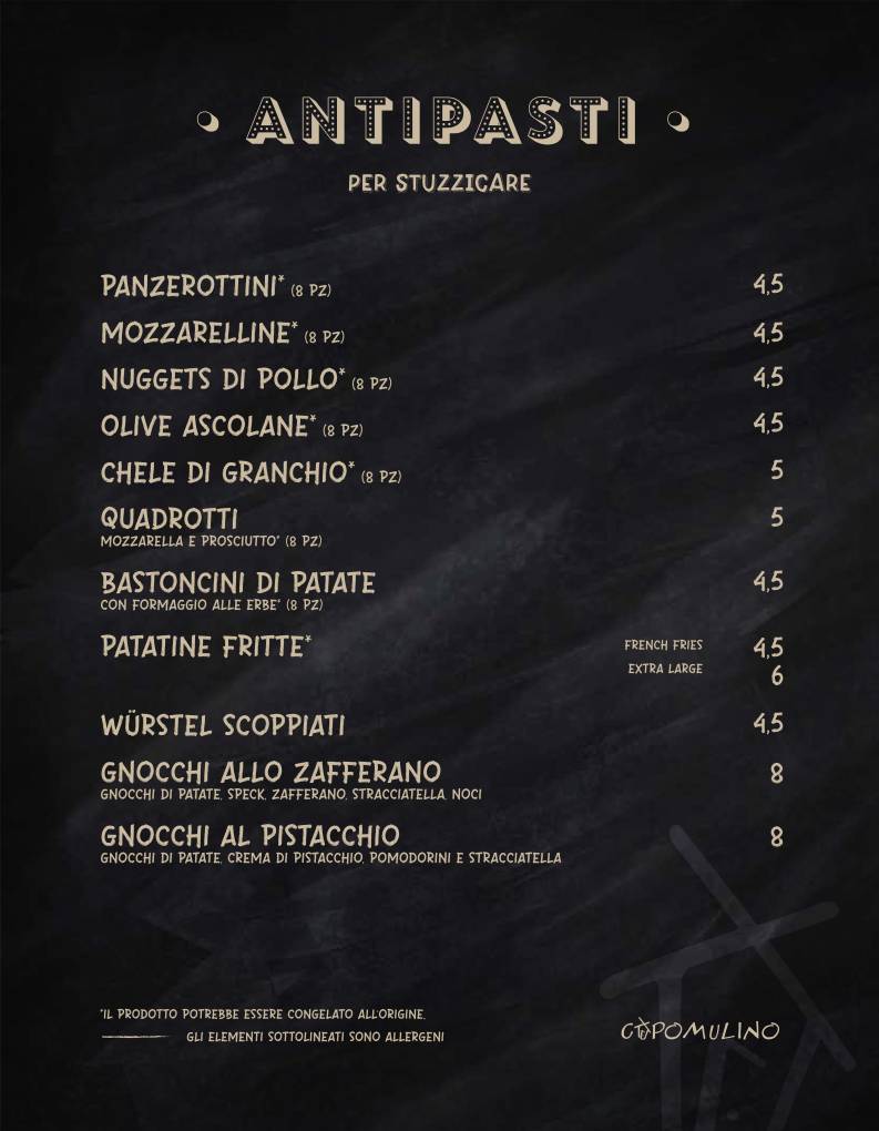 Menu di Capomulino 