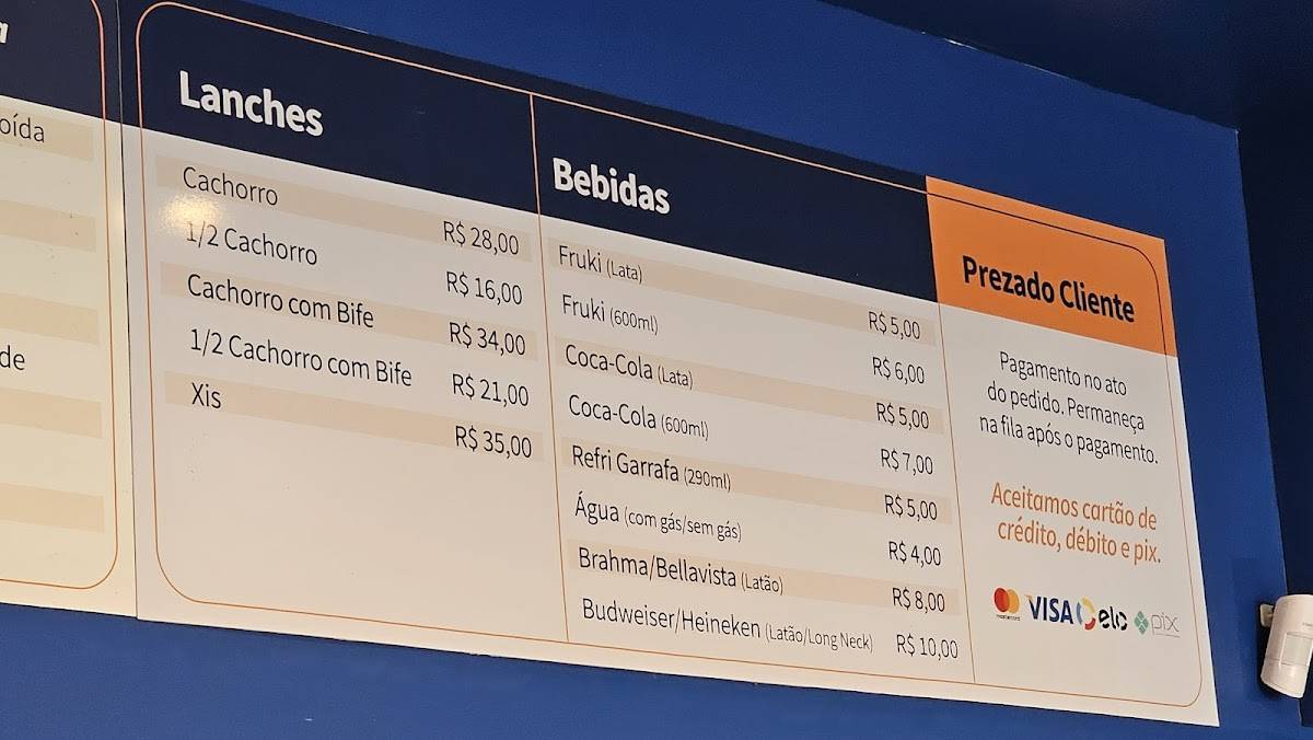 Cachorrão Carmelito E Beto - Lajeado cardápio