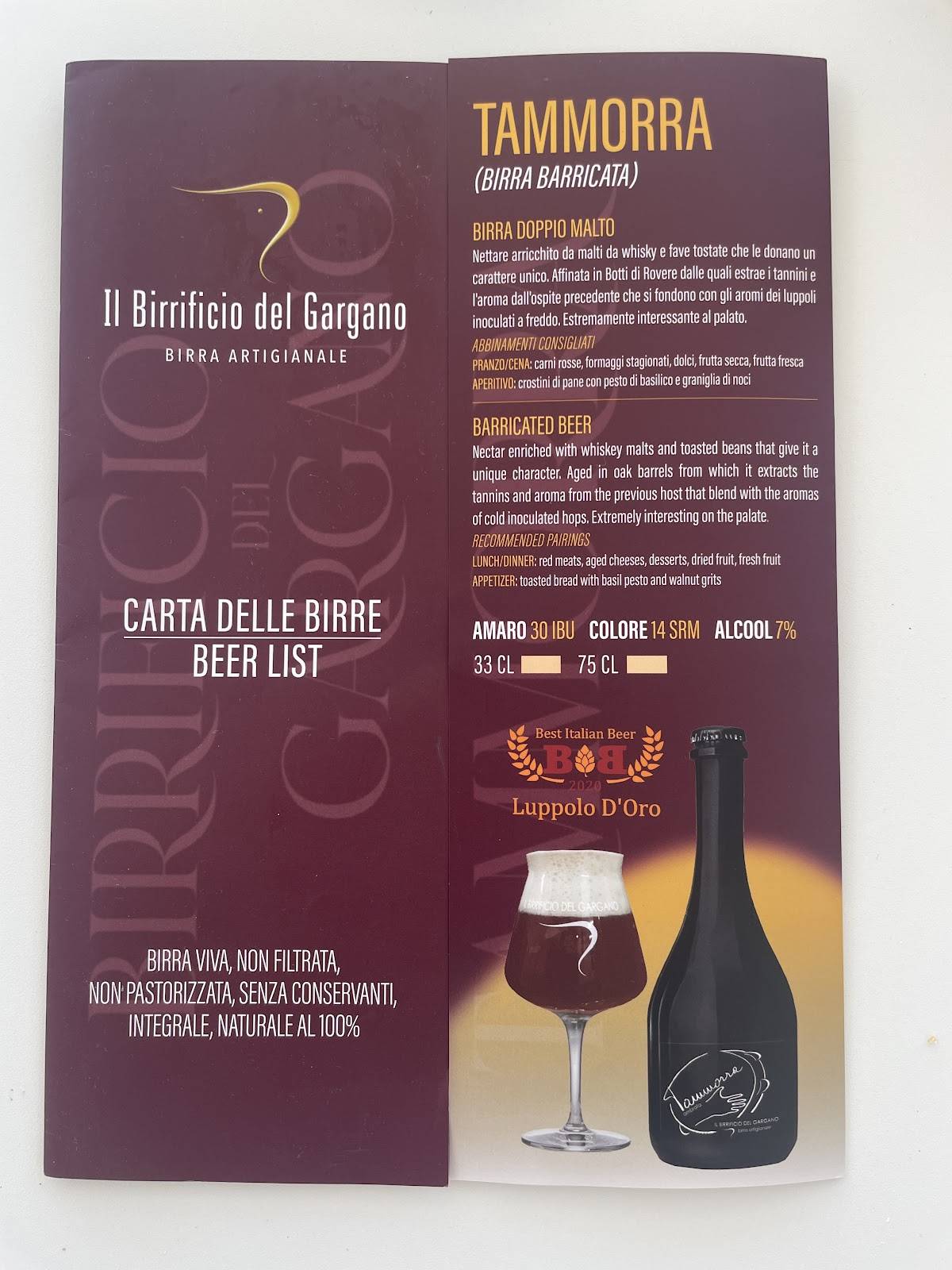Menu de Carpenter