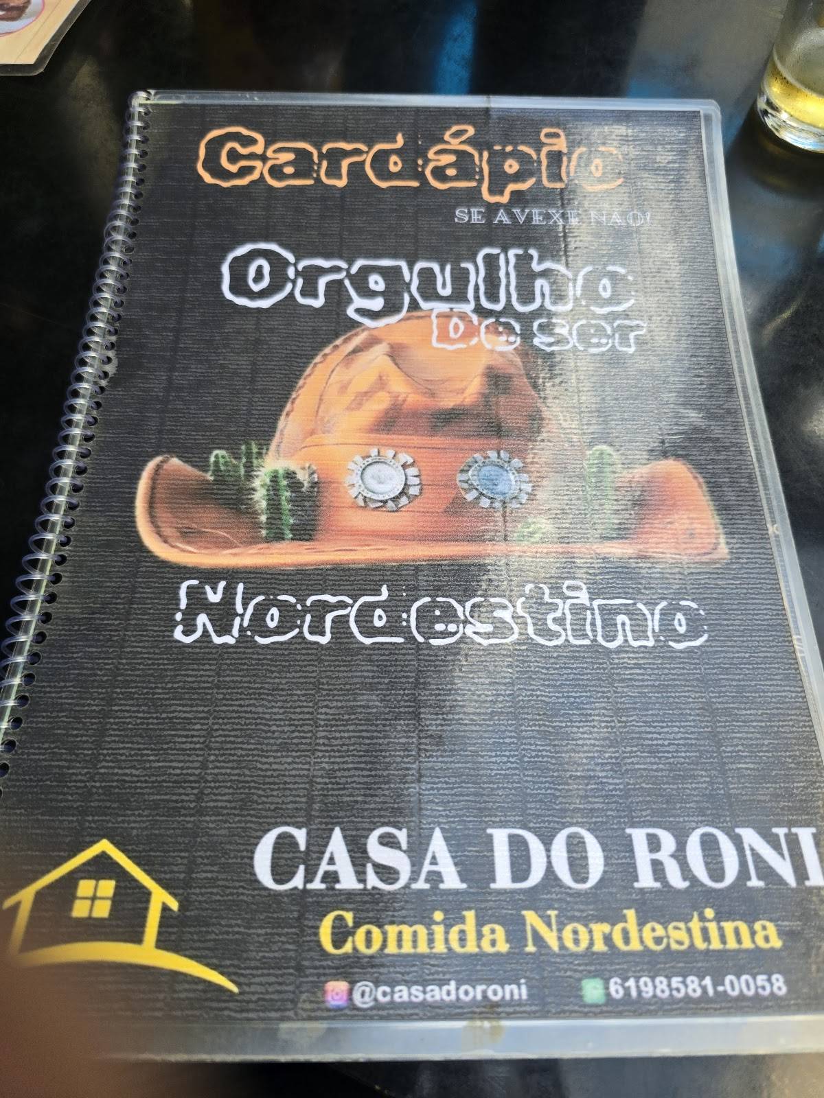 Casa Do Roni comida nordestina cardápio