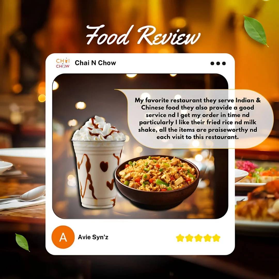 Chai N Chow Cafe - Pure Veg menu